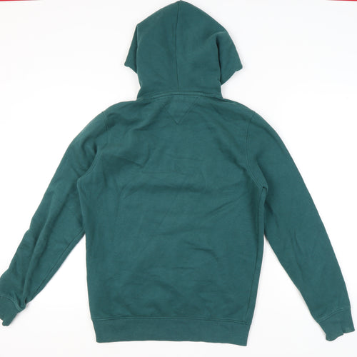 Tommy Jeans Men's Green Pullover Hoodie Size M