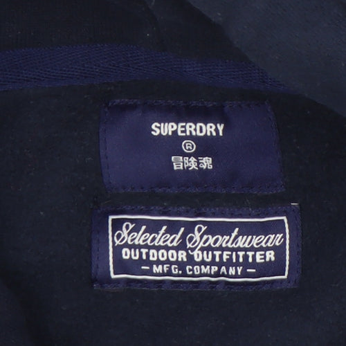 Superdry Women's Blue Pullover Hoodie - Size 12