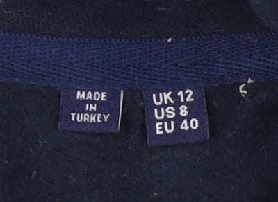 Superdry Women's Blue Pullover Hoodie - Size 12