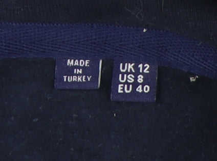 Superdry Women's Blue Pullover Hoodie - Size 12