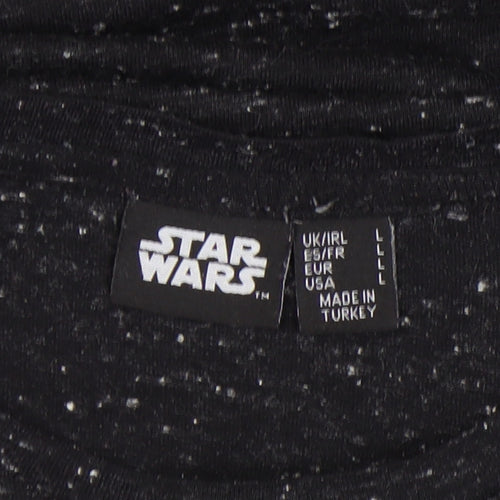 Star Wars Men's Black L T-Shirt, Graphic Print, Crew Neck
