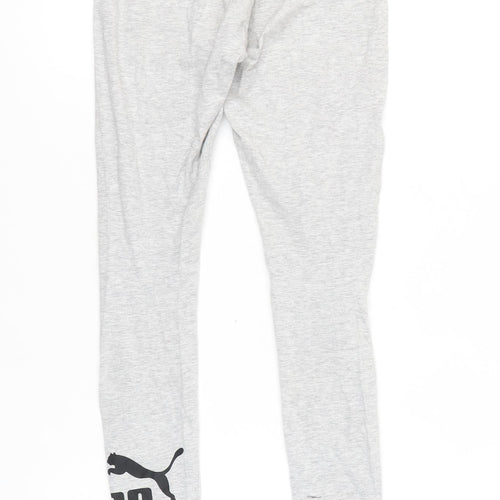 Puma Women's Grey Leggings XS Elastic Waist Activewear