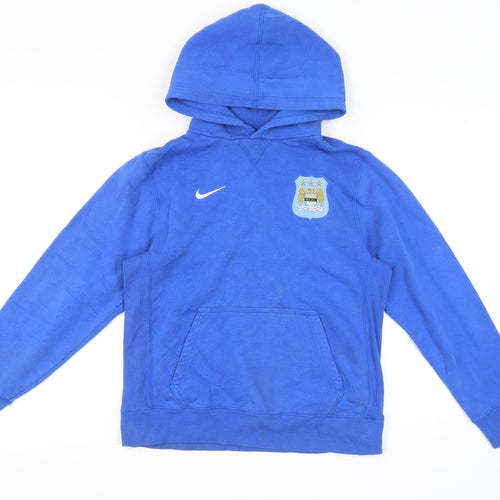 Nike Boys Blue Pullover Hoodie L - Activewear Sportswear