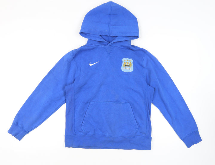 Nike Boys Blue Pullover Hoodie L - Activewear Sportswear
