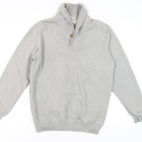 Cotton Traders Men's Grey Sweatshirt Medium