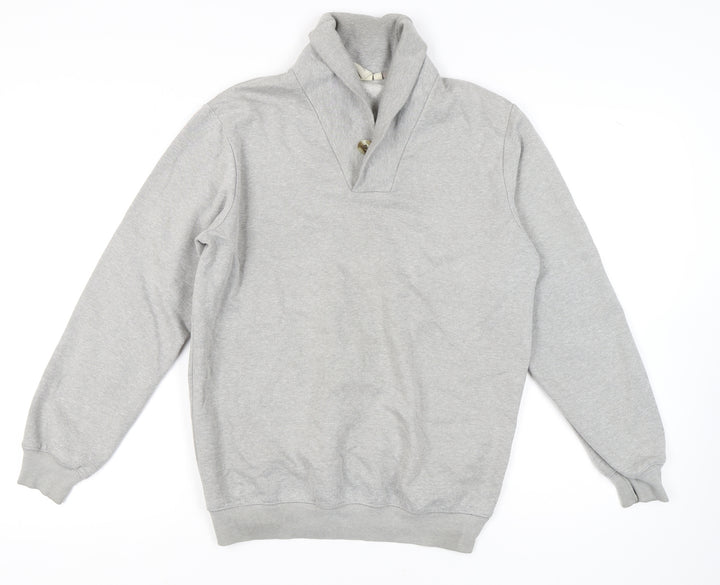 Cotton Traders Men's Grey Sweatshirt Medium