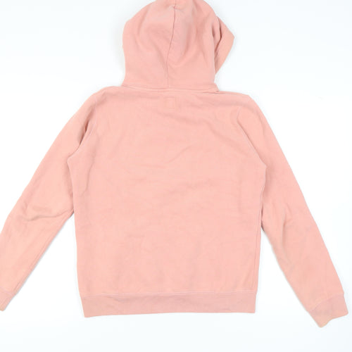 Jack Wills Women's Pink Logo Hoodie Size 10