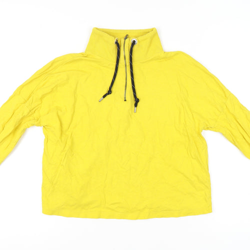 Noisy May Women's Yellow Hoodie, Size S, Cotton, Casual Wear