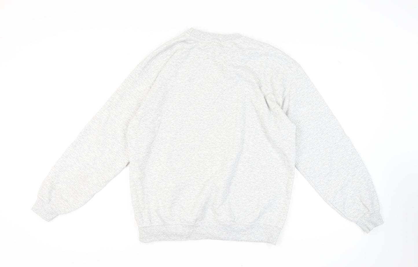 G&G Men's Grey Pullover Sweatshirt M Logo Crew Neck