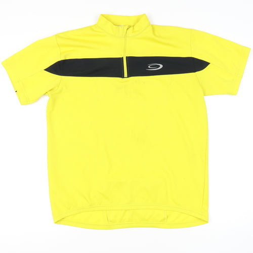 Crane Sports Men's Yellow Cycling Jersey XL
