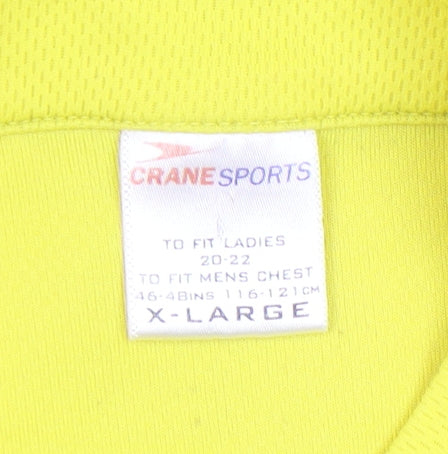 Crane Sports Men's Yellow Cycling Jersey XL