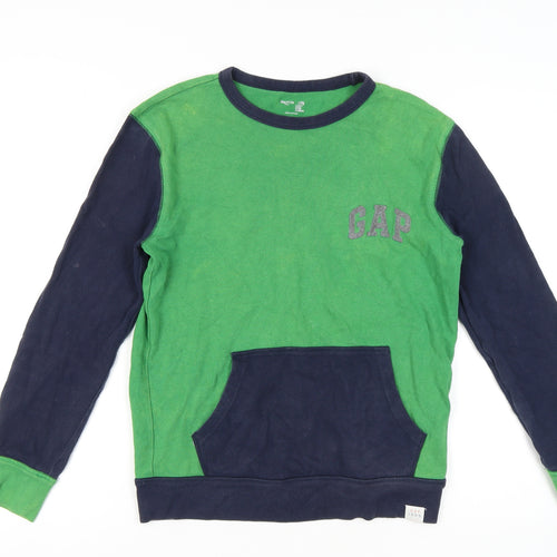 Gap Boys Green Long Sleeve Pullover - Size 13 Years