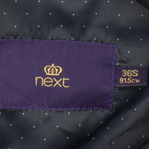 Next Men's Blue Blazer 36S Single-Breasted