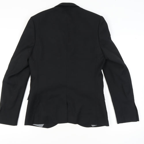 Topman Men's Black Skinny Blazer, 38 Chest