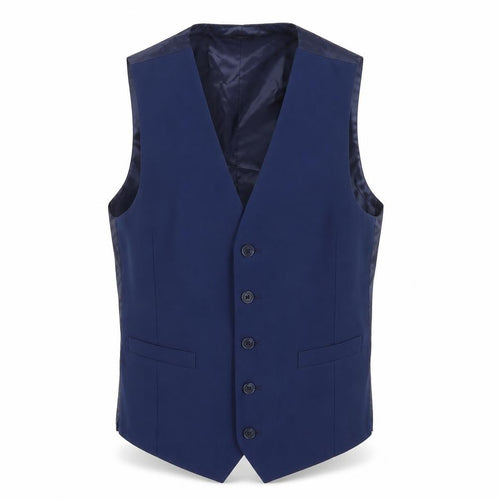 Marks and Spencer Men's Blue Slim Waistcoat 36-38R