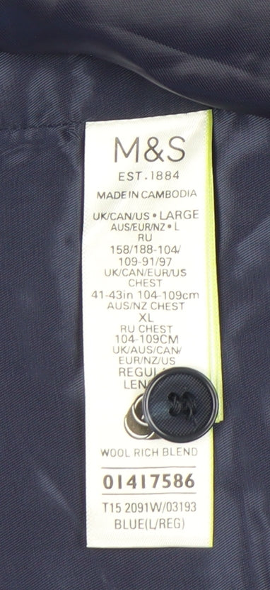 Marks and Spencer Men's Blue Waistcoat 42R