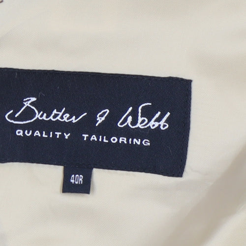 Butler & Webb Men's Beige Blazer 40R