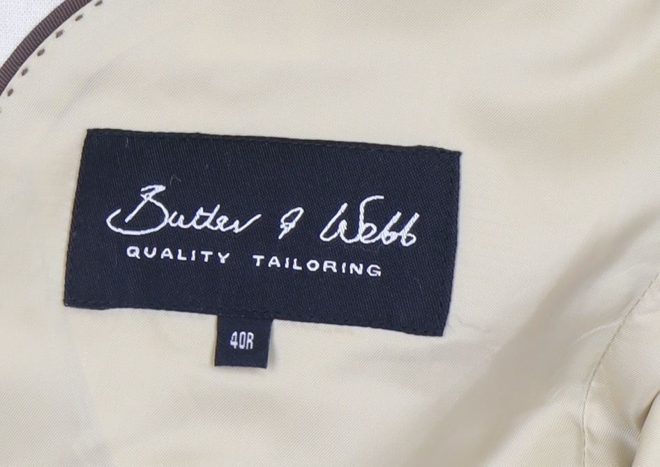 Butler & Webb Men's Beige Blazer 40R