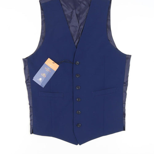 Marks and Spencer Men's Blue Suit Waistcoat S 36-38"