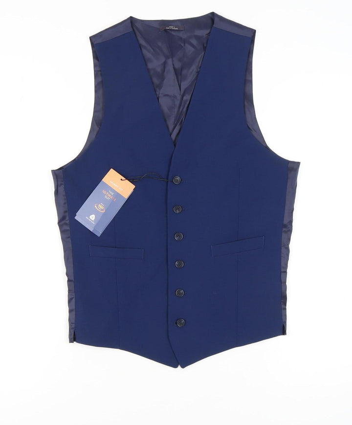 Marks and Spencer Men's Blue Suit Waistcoat S 36-38"