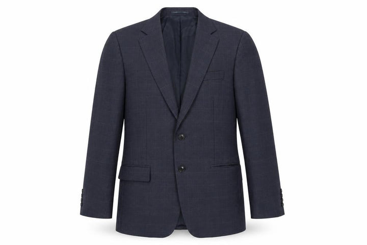Jaeger Men's Blue Suit Jacket 38S Wool Single-Breasted