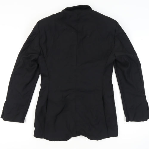 Pal Zileri Men's Black Wool Blazer, Size 46, Formal Elegance