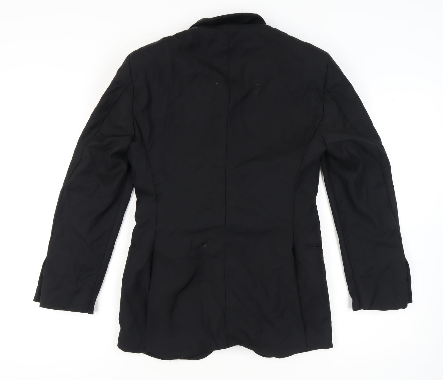 Pal Zileri Men's Black Wool Blazer, Size 46, Formal Elegance