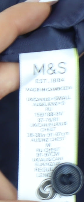 Marks & Spencer Men's Blue Waistcoat - 36-38 Regular Fit