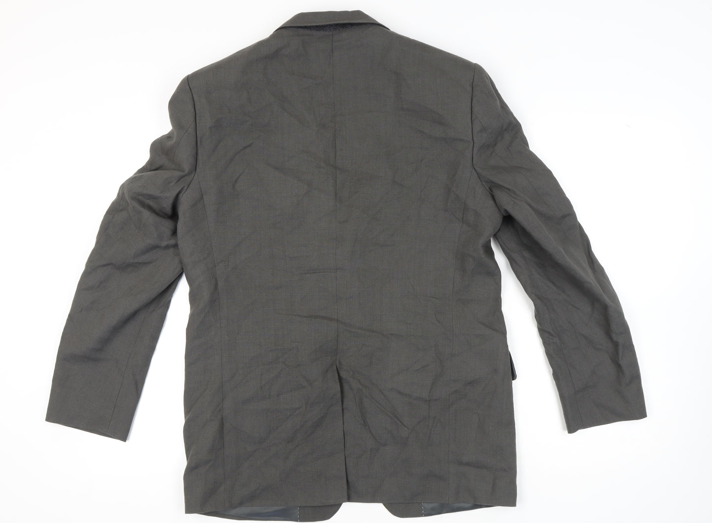 Marks and Spencer Men's Green Blazer 40 Regular Single-Breasted