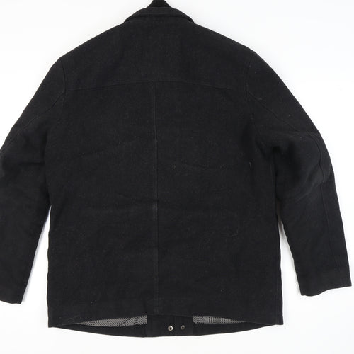 Next Men's Black Wool Jacket Size L