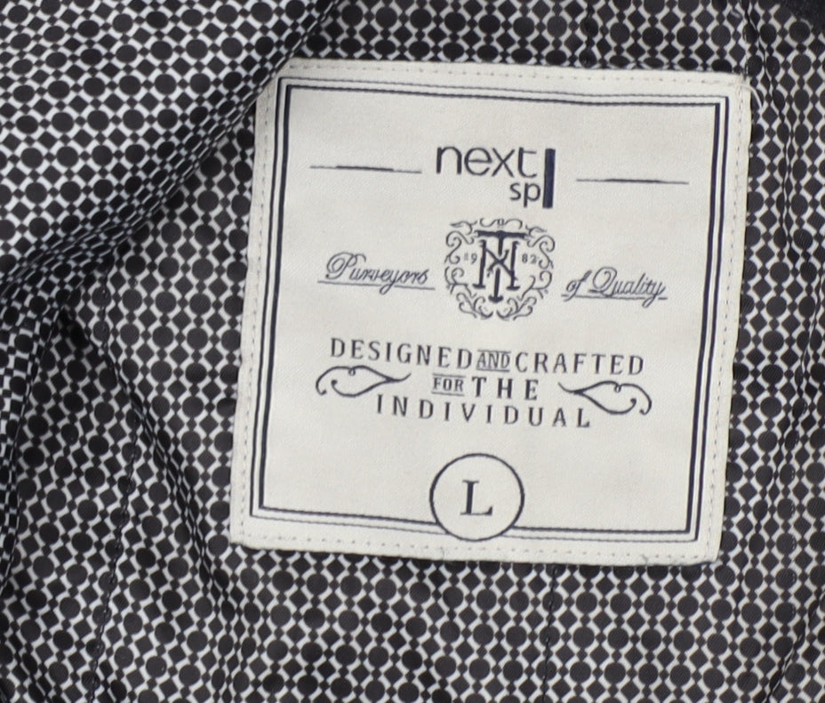 Next Men's Black Wool Jacket Size L