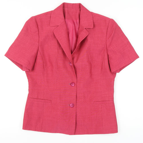 Debenhams Women's Pink Blazer Size 10 Classic Fit