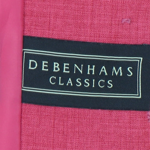 Debenhams Women's Pink Blazer Size 10 Classic Fit
