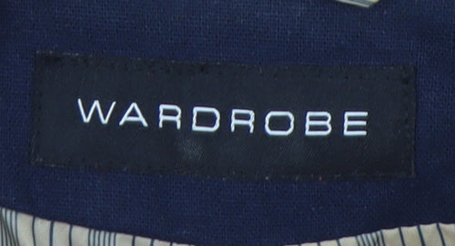 Wardrobe Women's Blue Blazer, Size 12, Classic Single-Breasted