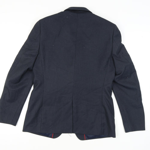 Hamnett Men's Blue Blazer, Size 40, Two-Button