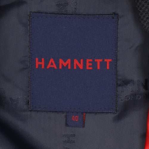 Hamnett Men's Blue Blazer, Size 40, Two-Button