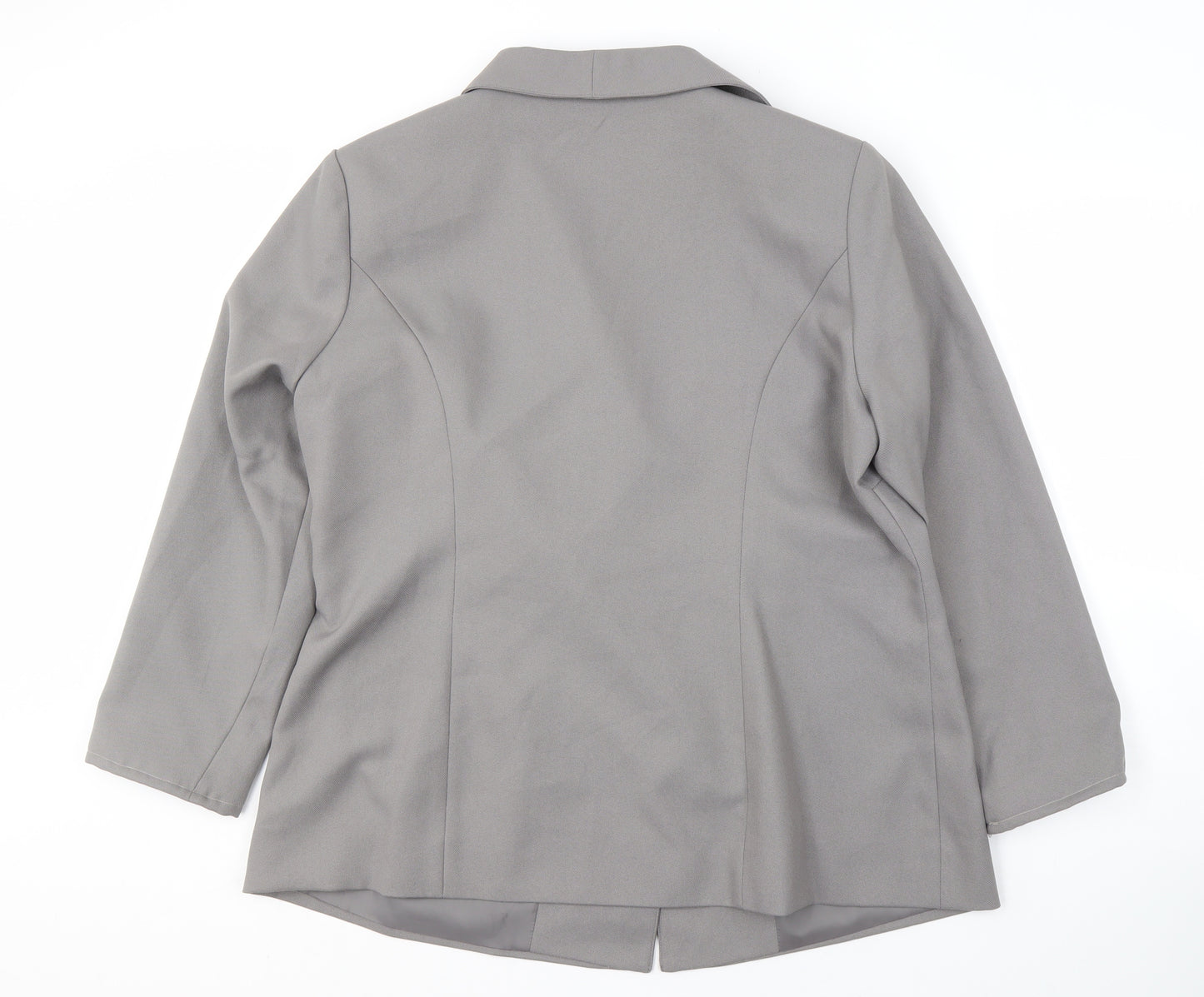 Damart Women's Grey Blazer, Size 20, Notch Lapel