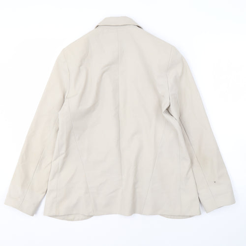Topshop Women's Beige Blazer, UK 8, Notch Lapel, Lined
