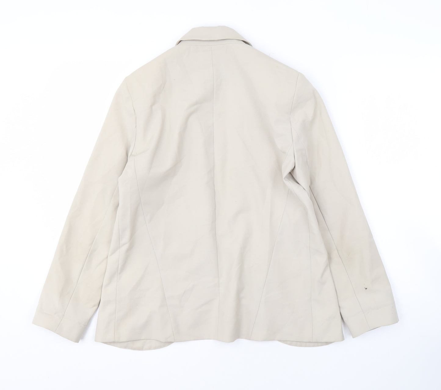 Topshop Women's Beige Blazer, UK 8, Notch Lapel, Lined
