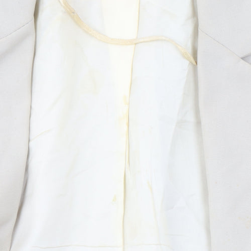 Topshop Women's Beige Blazer, UK 8, Notch Lapel, Lined