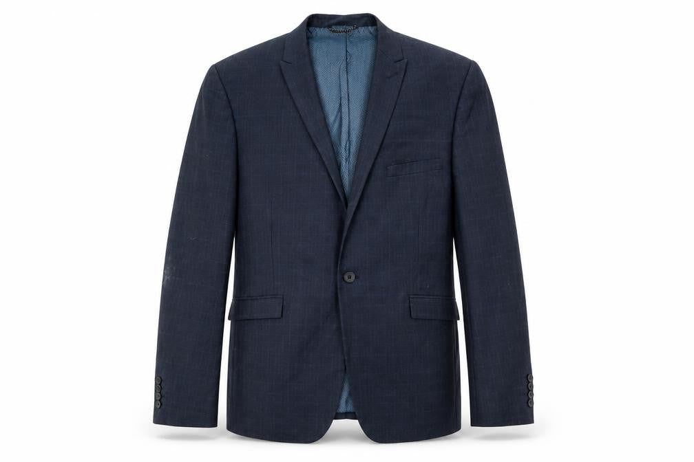 Burton Menswear London Men's Blue Jacket 42 Skinny Fit