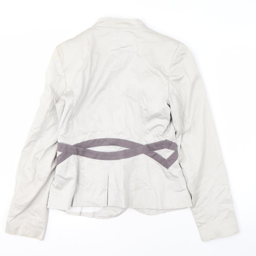 Dau Women Ivory Blazer M Button Casual