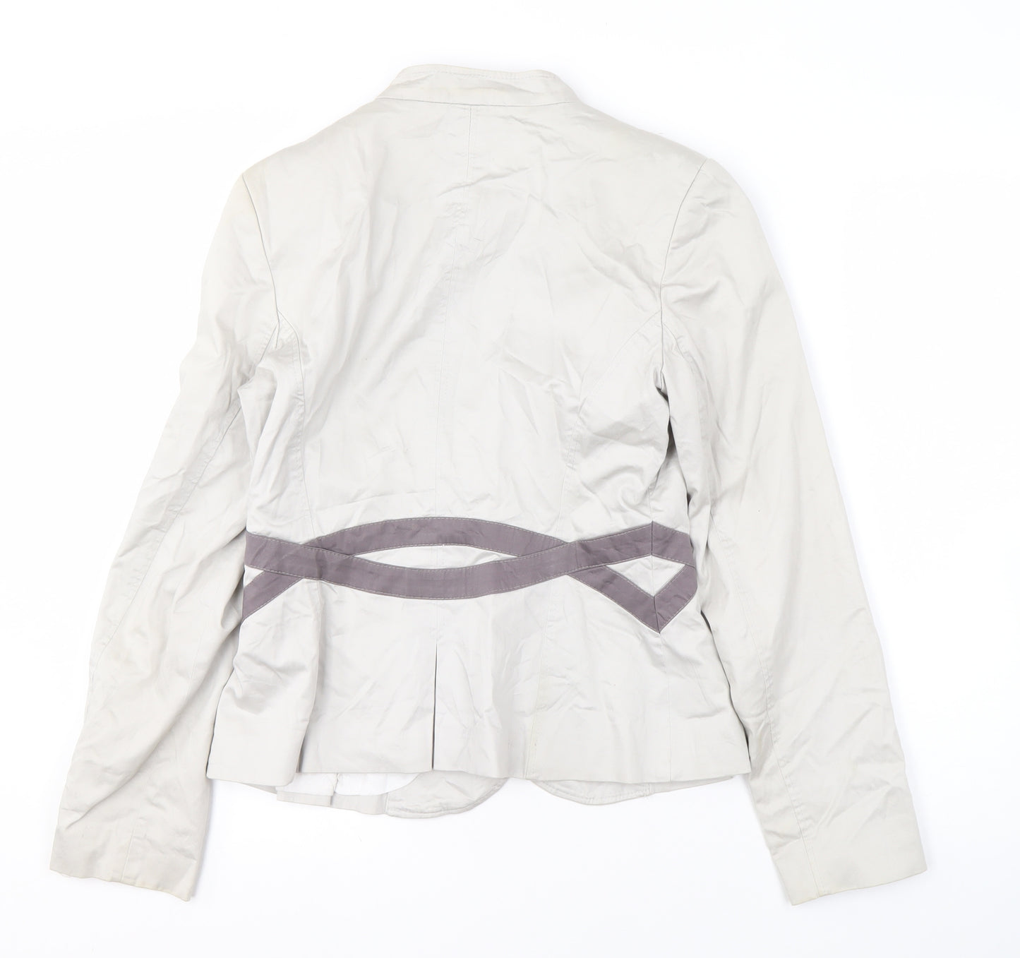 Dau Women Ivory Blazer M Button Casual