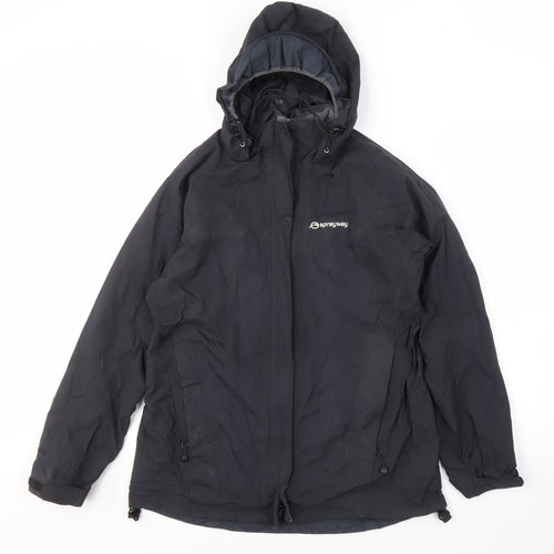 Sprayway Women's Black 3-in-1 Hooded Jacket Size 10