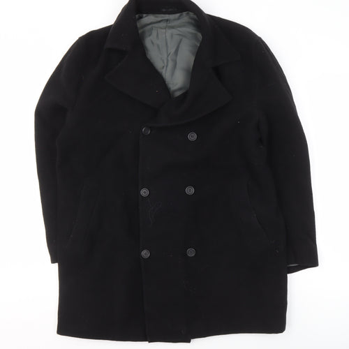 Willson Women's Black Wool Blend Pea Coat Size M