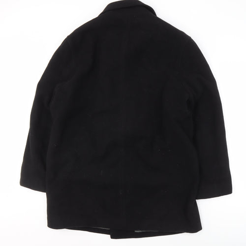 Willson Women's Black Wool Blend Pea Coat Size M