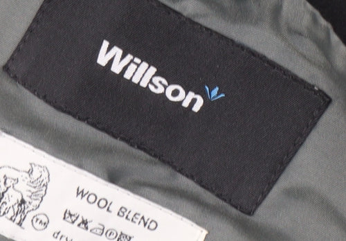 Willson Women's Black Wool Blend Pea Coat Size M