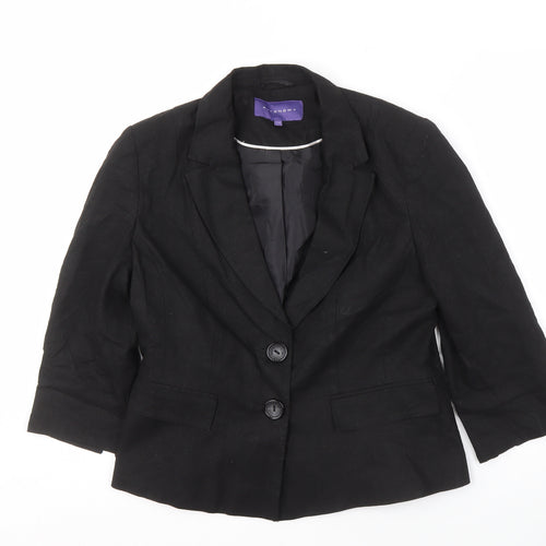 Autonomy Women's Black Linen Blazer Size 14