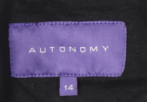 Autonomy Women's Black Linen Blazer Size 14