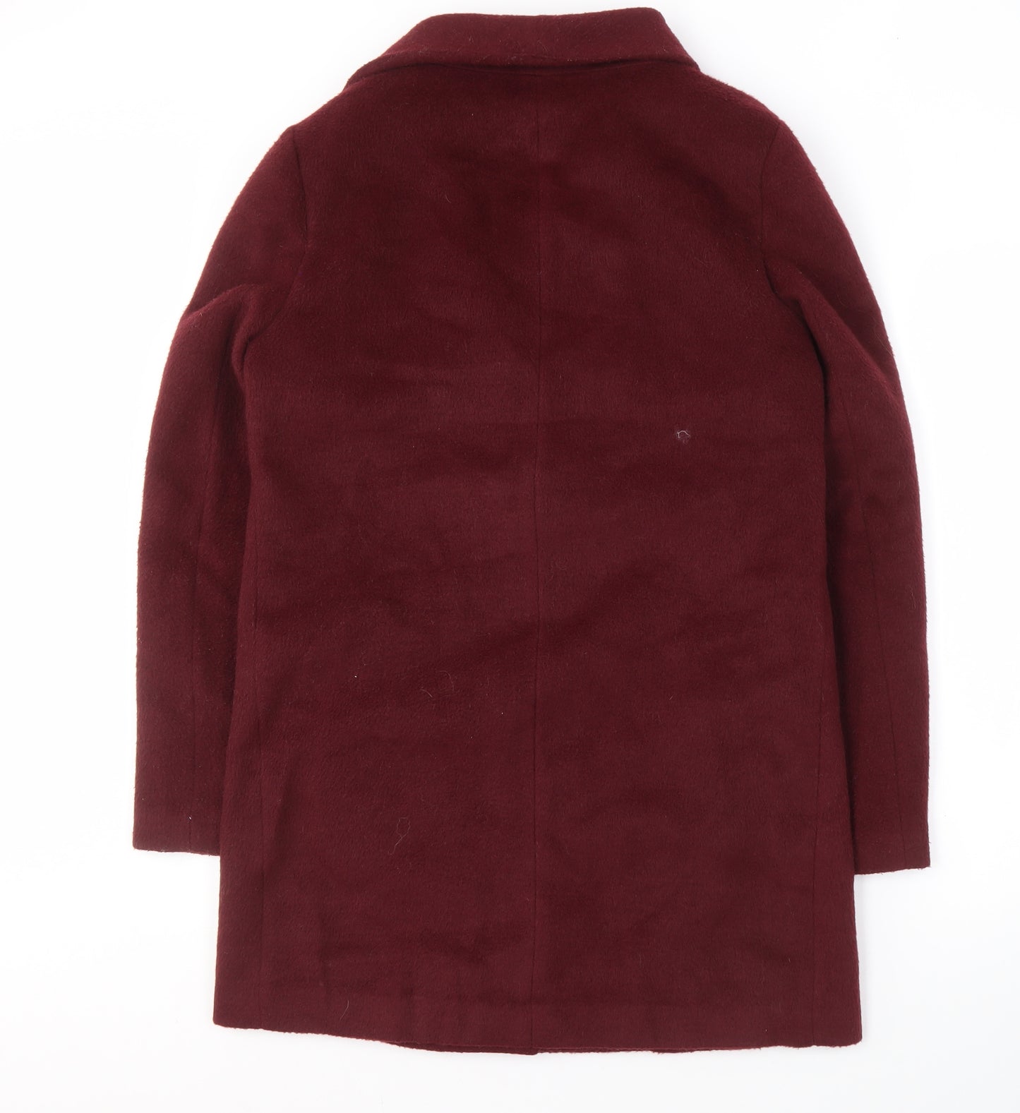 New Look Women's Red Mid-Length Overcoat Size 10